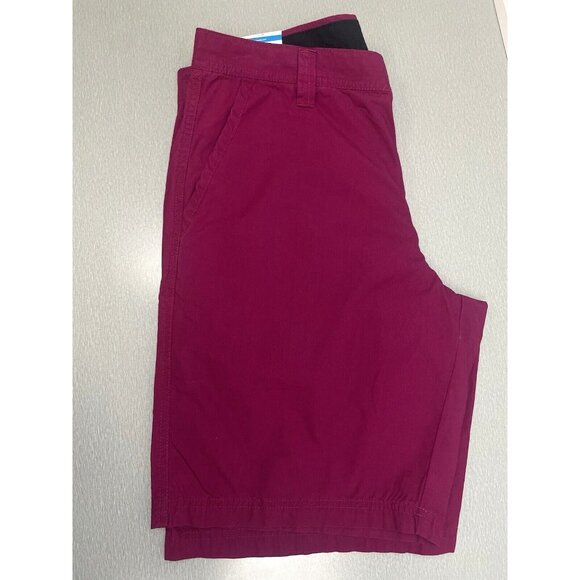 COLUMBIA Washed Out Shorts Men Size 32 Regular Magenta  100% Cotton 10" - Picture 3 of 15